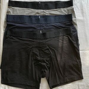 SAXX Men's Boxer Briefs - Black, Gray, and Navy Set - (3) New - No tags
